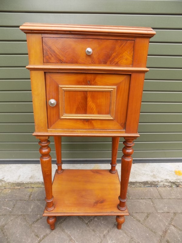 19th Century French Cherry Wood Bedside Cabinet Wessex Beds