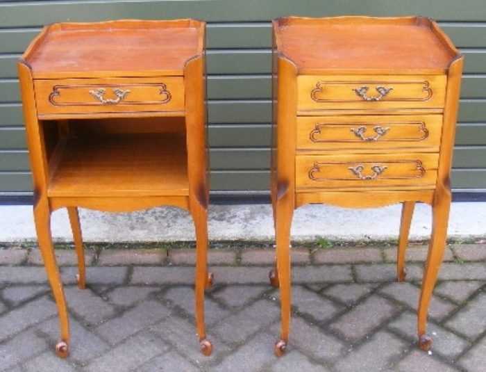 Pair of French Cherry Wood Bedside Wessex Beds